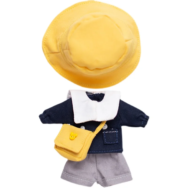 Ob11 Doll Handmade Clothes Kindergarten School Uniform Suit With Yellow Hat Bag Shirt Shorts or Skirt For Obitsu11, GSC, Molly 5