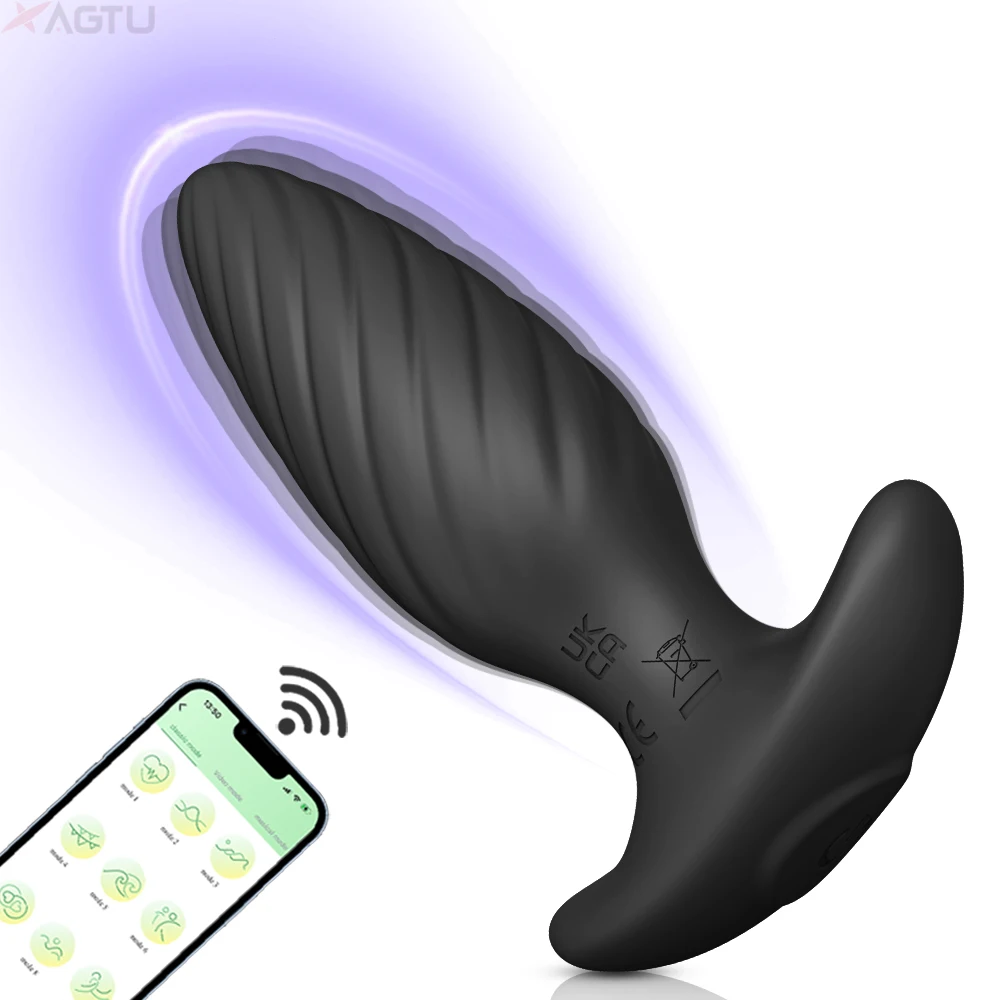 APP Anal Plug Vibrator für Erwachsene Männer Homosexuell Butt Plug Männlichen Prostata-massagegerät Masturbator Erotische Sex Spielzeug für Frauen Sex Liefert 1