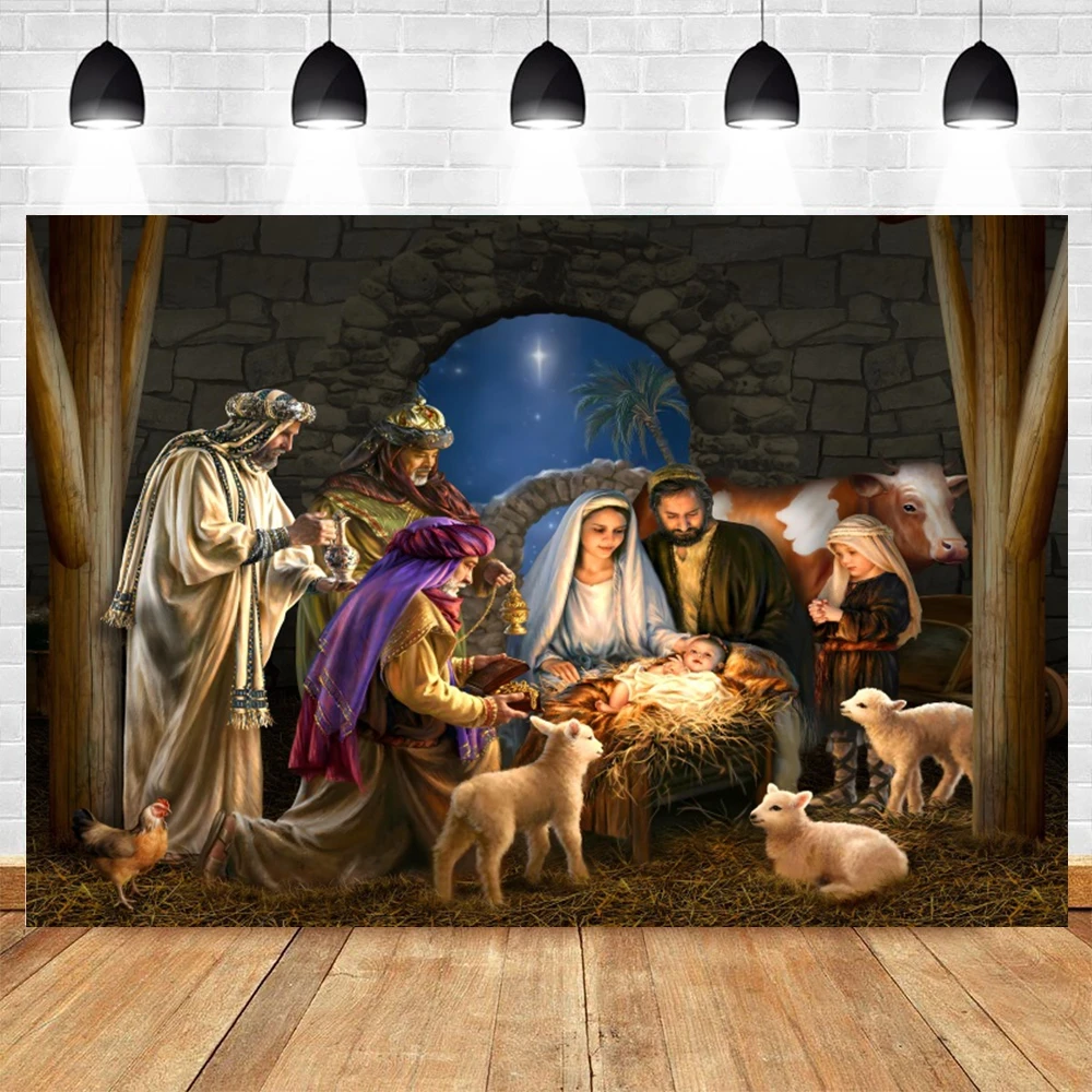 Nativity Backdrop Scene