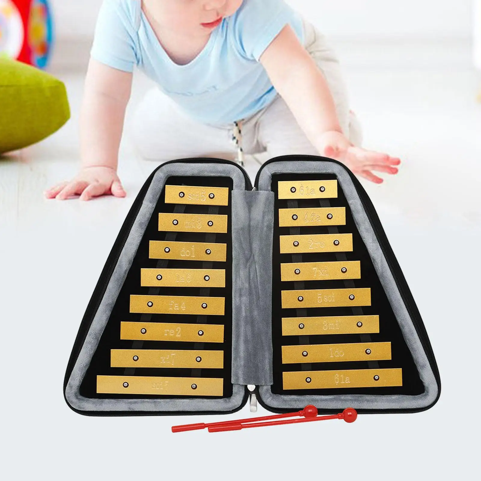 

16 Note Xylophone Glockenspiel Fine Motor Skill Musical Instrument Percussion Instrument Music Toys for Gifts Kids Beginners