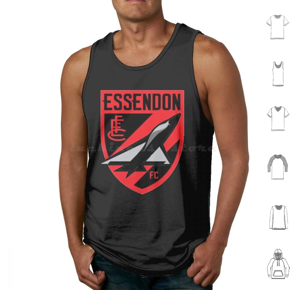 Essendon Football Club Canotte Classiche Gilet Senza Maniche Essendon Afl Melbourne Footy Aussie Rules Collingwood