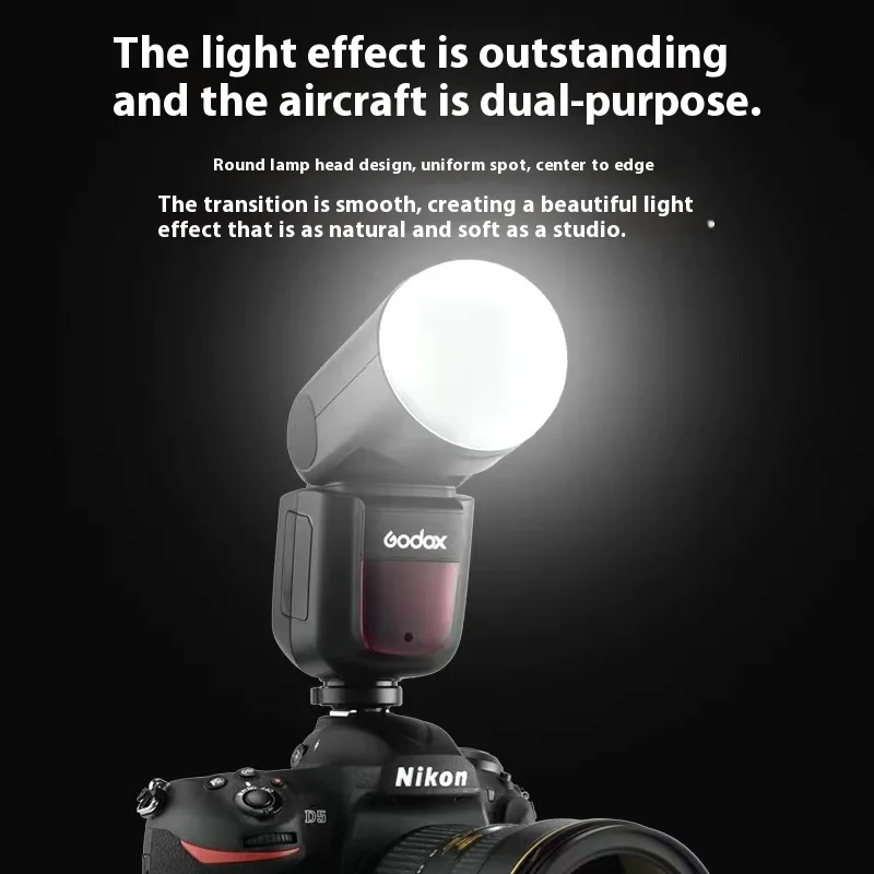 Godox V1 V1C V1N V1S V1F V1O TTL HSS 1/8000s Speedlite Flash with Xpro Trigger for Canon Nikon Sony Fuji Olympus 2