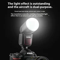 Godox V1 V1C V1N V1S V1F V1O TTL HSS 1/8000s Speedlite Flash with Xpro Trigger for Canon Nikon Sony Fuji Olympus 2