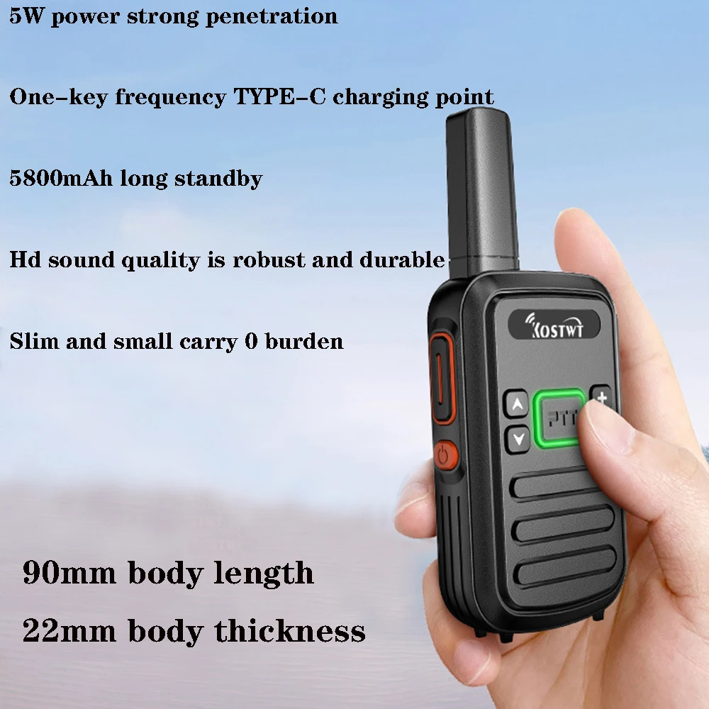 Walkie-talkie one key to frequency hotel hotel Small small civil high-power construction site outdoor wireless mobile station