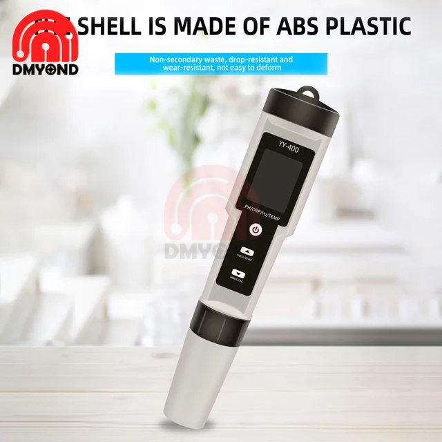 Tester Acqua Portatile 4 In 1 - Misura PH, ORP, H2 E Temperatura Con Display LCD - Foto 6