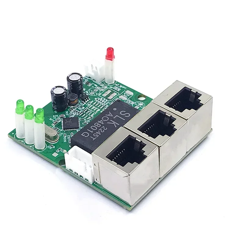 Mini PCBA 4/5 Ports Network Ethernet Switch Module 10/100Mbps 5V 12V 15V 18V 24V network switch ethernet network