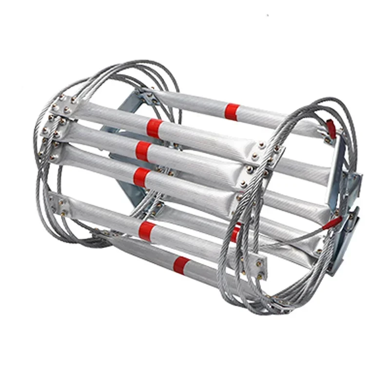 10m Steel Wire Rope Ladder Fire Escape Rope Ladder Household Fire Prevention High-Altitude Rescue Engineering Climbing