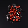 20pcs Fishing Line Hook Swivels Shank Clip Connector Interlock Snap Sea Space Beans Lure Fishing Hooks Connector Pesca Tackle 5