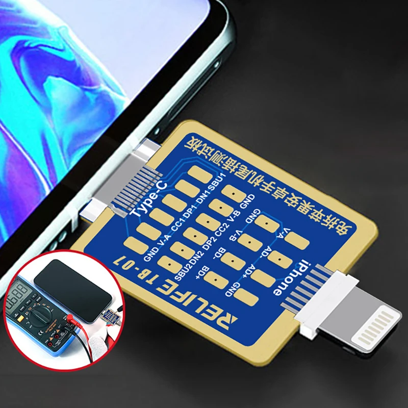 

Charging Test Dual System Interface Suitable For Repairing Type-C Interface And Lighting Interface