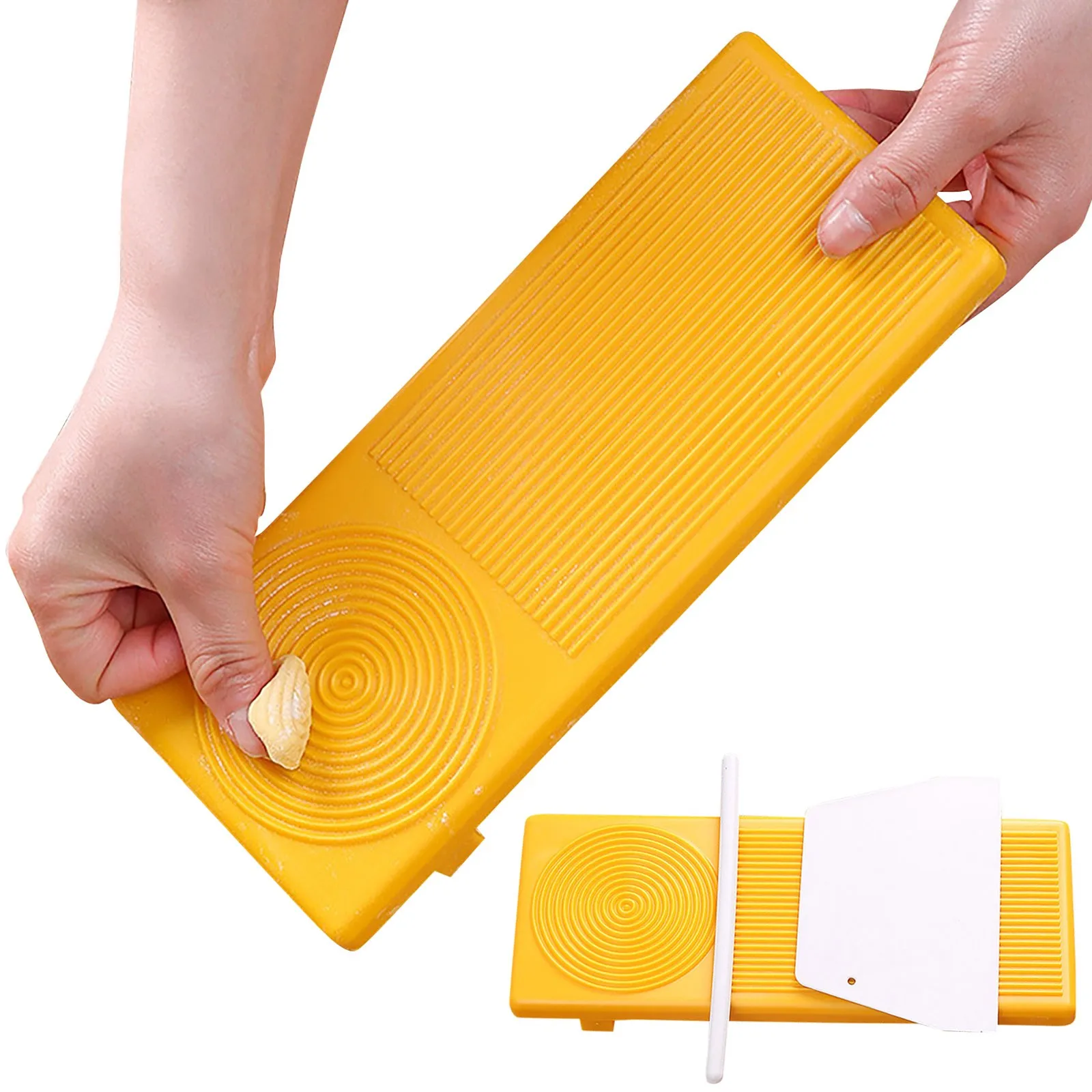 Multi-functional Pasta Macaroni Board Handmade DIY Mould Gnocchi Board Set With Roll Noodle Stick Cutting Slice Kitchen Gadgets
