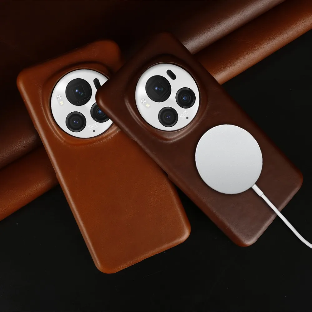 Magic Honor Magic 6 Pro 케이스, Magsafe Magic6 Magic 5Pro 무선 충전 자석 쉘 홀스터, 빈티지 휴..