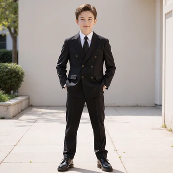 Double Breasted Boys Suit 1