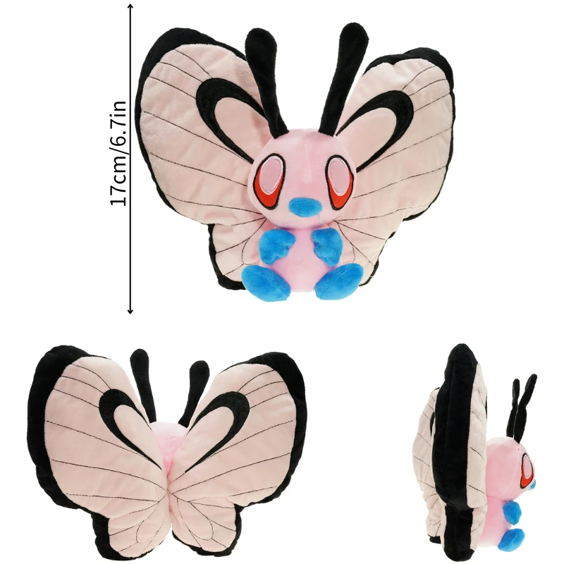 thumbnail image 1 of Pokemon Mimikyu Riolu Mew Cubone Plush Toy Kawaii Furret Lugia Eevee Zeraora Caterpie Butterfree Stuffed Peluche Doll, 1 of 5