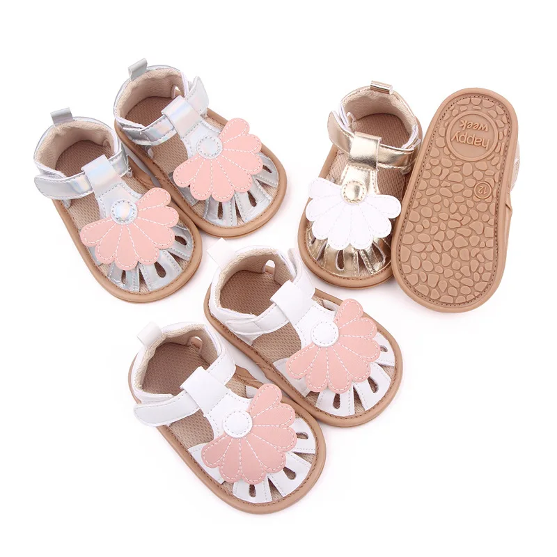 

Newborn Baby Girls Summer Shoes Cute Newborn Shoes Casual Soft Sole Sandals