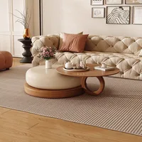 Modern Minimalist Coffee Table – Unique Japanese Industrial Wood Design for Kitchen, Living Room, Organizer Furniture - Image 4