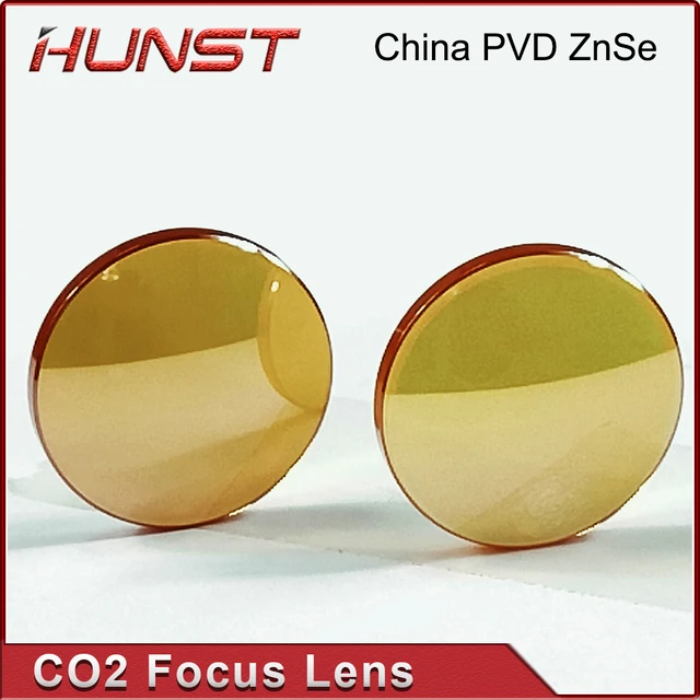 HUNST China Co2 PVD ZnSe Focus Lens Dia 12mm 18mm 19.05mm 20mm FL 38.1 50.8 63.5 76.2 101.6mm For Laser Engraving Cutting Machin 6