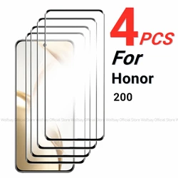 2/4PCS 3D Curved Edge Tempered Glass Screen Protector for Honor 200 (2PCS Tempered Glass)