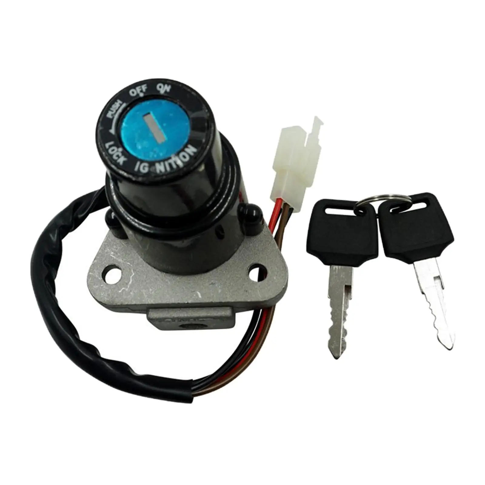 Motorbike Ignition Switch Key Replace Electric Door Lock Fit Yamaha DT125 TW200 Tzr250 XT225 TW225 motorcycle key cylinder lock motorcycle keys motorcycle key head motorcycle key accessories