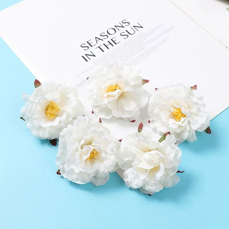 5/10 Stück künstliche Blumen, 6,5 cm, Seide, künstliche Blumenköpfe für Zuhause, Zimmer, Dekoration, Garten, Hochzeit, Hochzeit, Dekoration, Geschenke, Zubehör – Detail 13