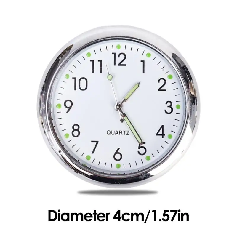 Durable Metal Design Motorcycle Electronic Clock with Double-Sided Tape