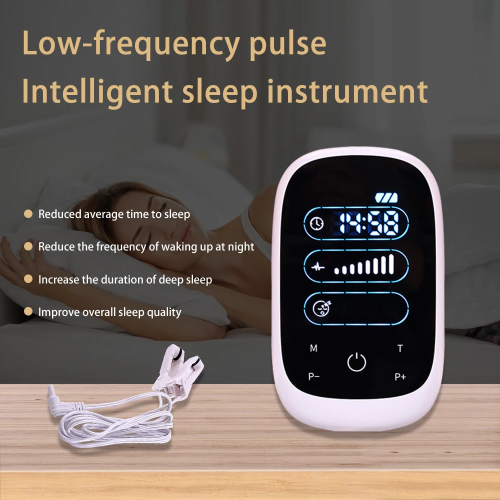 CES Insomnia Sleep Aid Device Microcurrent Stimulation Improve Sleep Quality Remission Depression Electric shock Nipple Clamp 2
