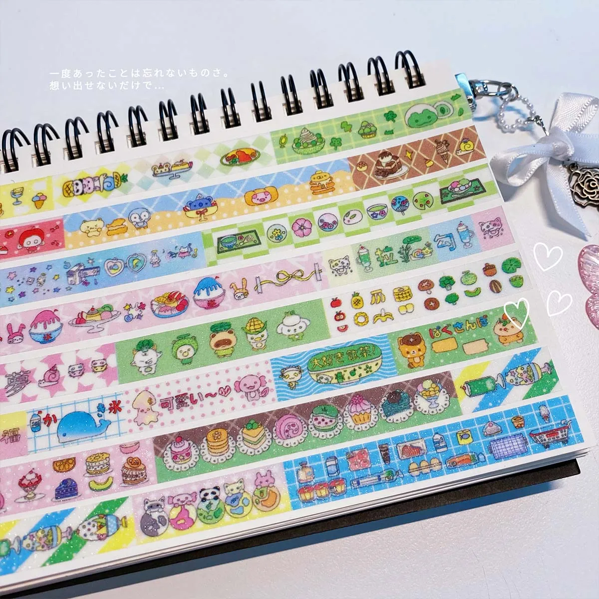 WAKAWAKA Decorative Washi Tape Ancient Dream Core Brushed Flash Film Masking Tape for Scrapbook Journal Planner Decal Material 5
