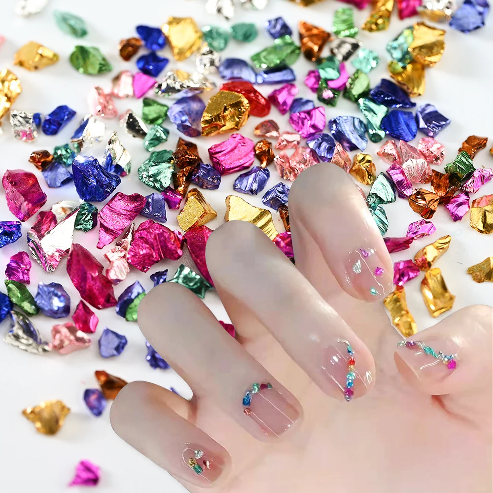 

Broken Crushed Glass Stones Resin Filling For DIY Epoxy Resin Mold Irregular Crystal Nail Art Decorations Jewelry Making