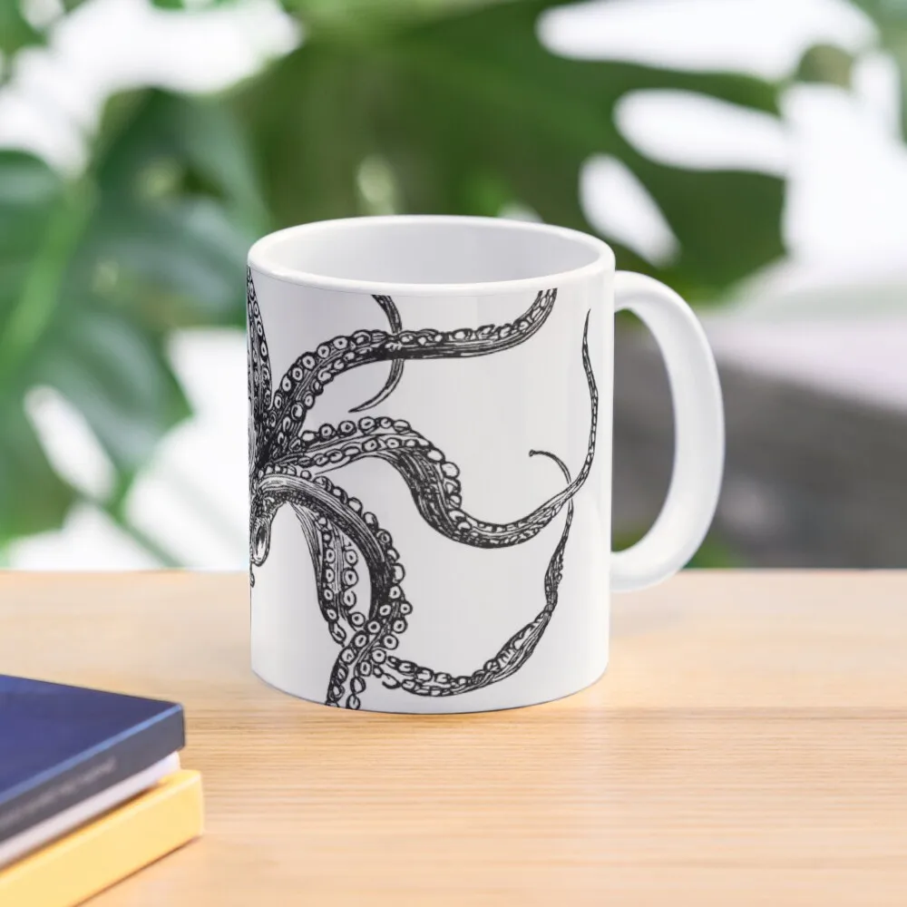 

Vintage Octopus Print Coffee Mug Ceramic Coffee Cups Cups And Mugs Travel Cup Ceramic Cups