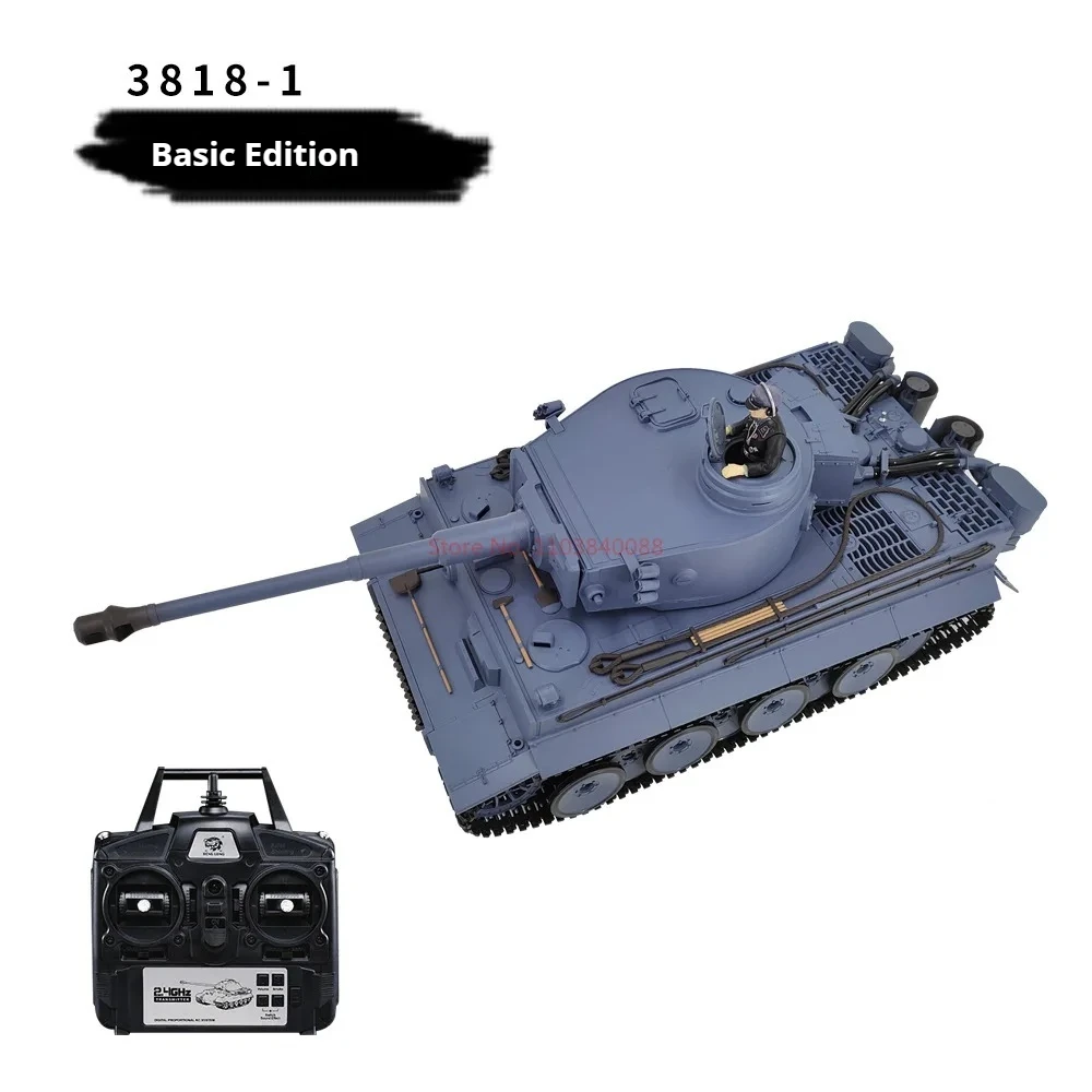 Henglong 1/16 3818-1 7.0german Tiger I Heavy Remote Control Tank Can Smoke And Launch Sound Simulation Military Model Toy Boy Gi 6