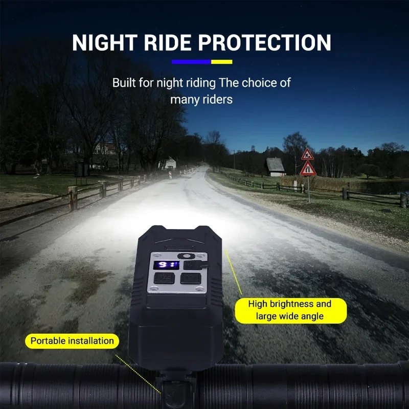 Cycling Light Super Bright Bicycle Front Light Rechargeable Bike Headlight Water