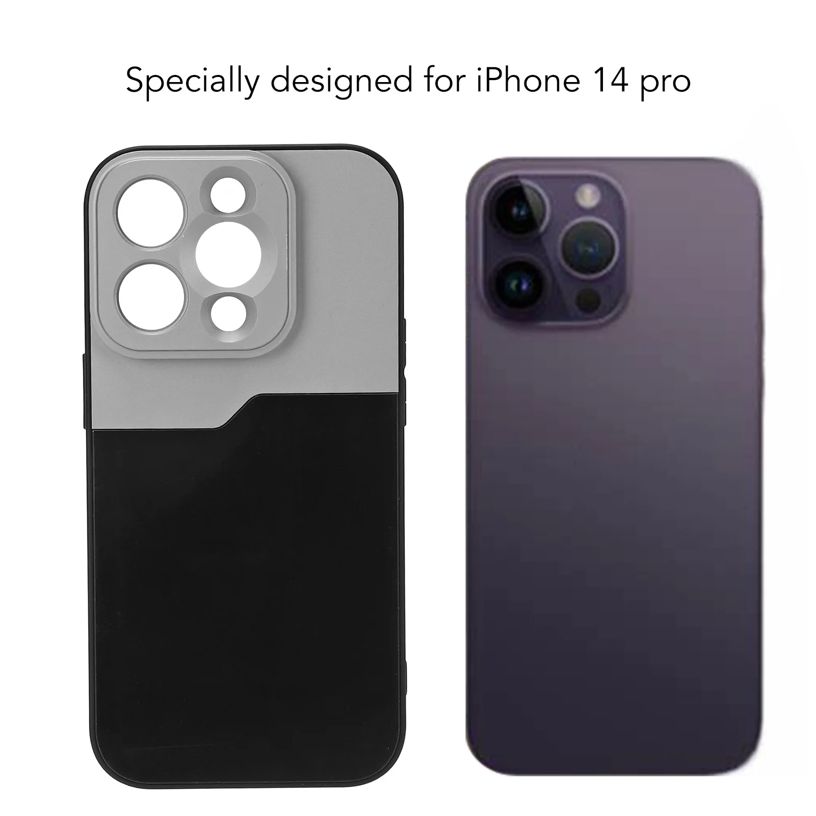 Phone Case for Iphone14 Pro Shockproof Phone Back Cover with Integrated 17mm Thread In Case Lens Mount
