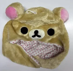Kawaii Rilakkuma Bear Plush Winter Ushanka Hat (Korilakkuma Dark)