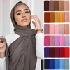 Ramadan Islamic Instant Bubble Chiffon Shawl Scarf Lady Head Wrap Women Hijabs Scarves Bufandas Muslim Veil Hijab Snood 180*70cm 1