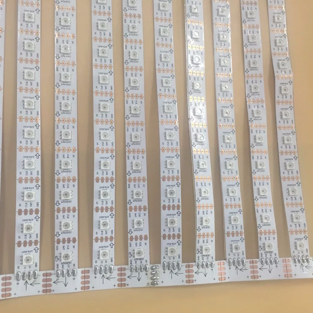30*24 픽셀 RGB 풀 컬러 APA102C 유연한 LED 픽셀 패널 조명 DC5V, 패널 크기: 50cm*40cm