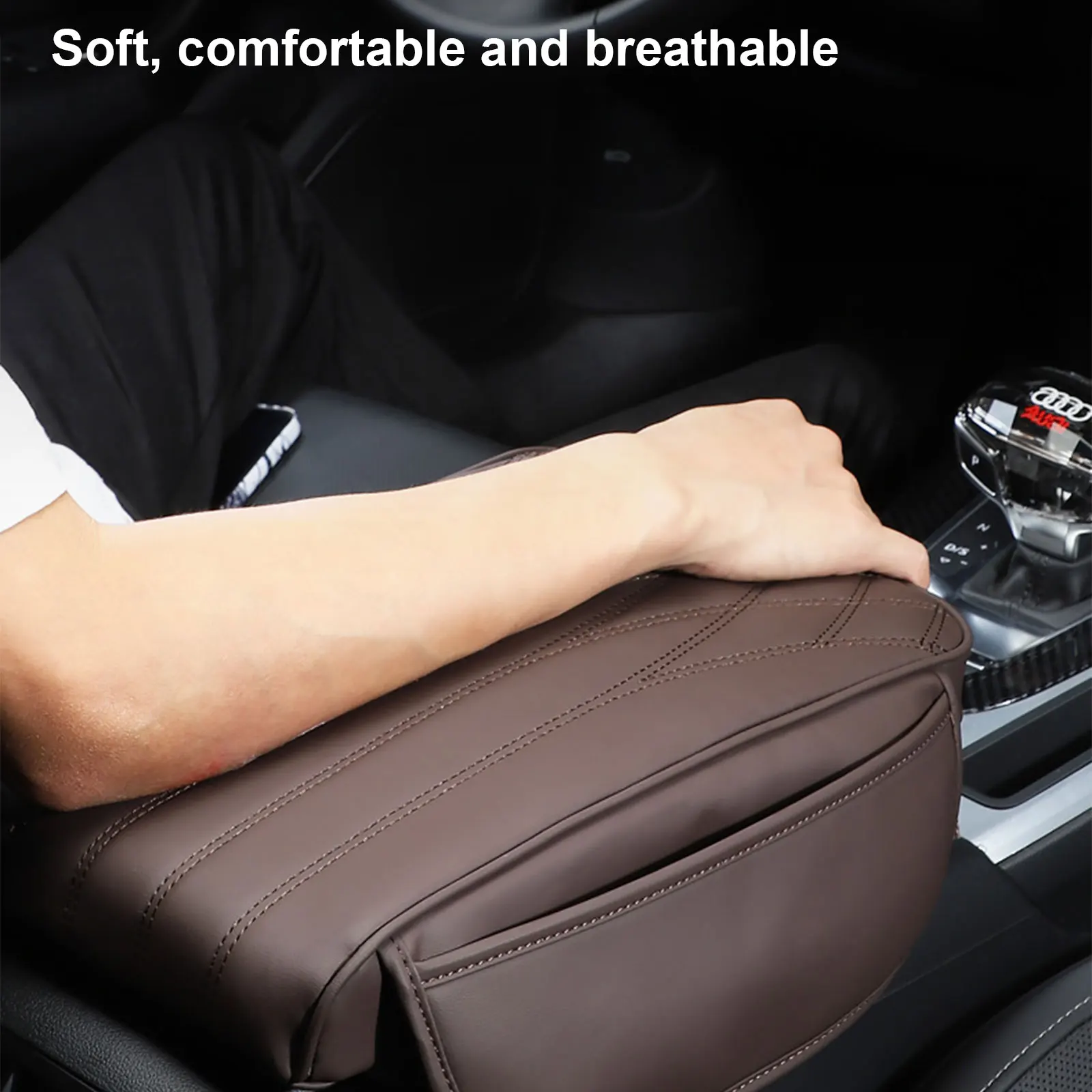 

Car Armrest Box Cushion Memory Foam Cushion High Armrest Cushion Car Central Armrest Cushion Handrail Protective Cover
