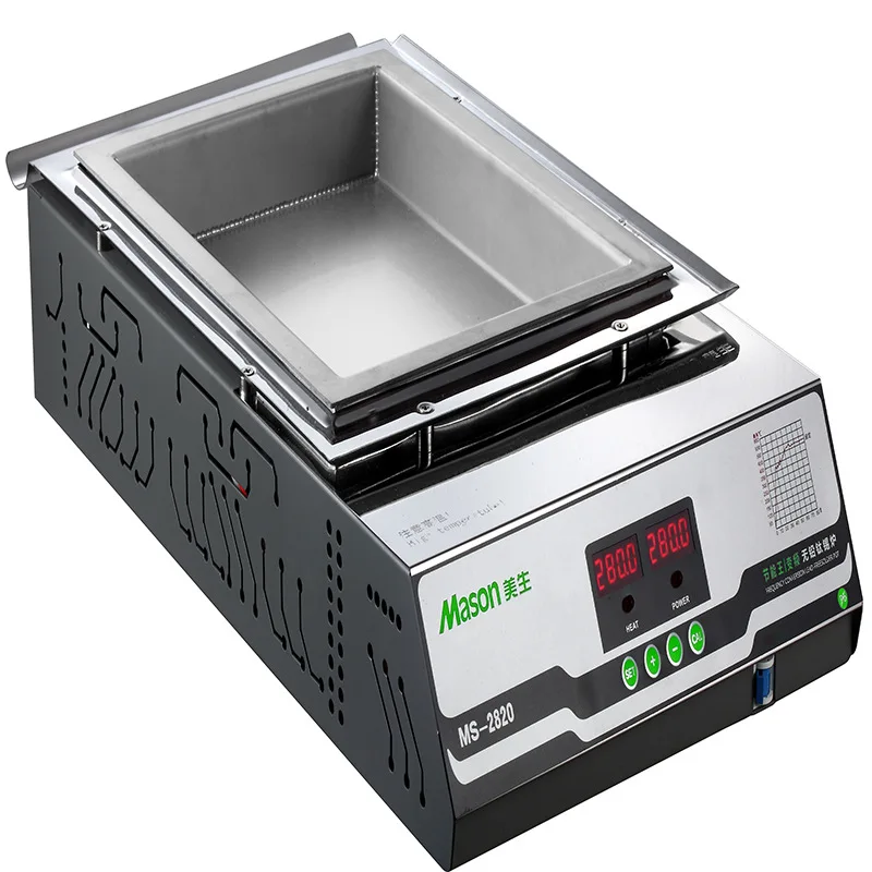 

MS-2820 Frequency Conversion Electronic Solder Pot 2000W High Temperature Lead-Free Tin Furnace