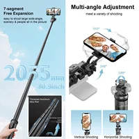 80" Tall Selfie Stick Tripod Stand with Remote for iPhone Camera Travel Tripod Phone Holder for Video Recording Photo Vlogging - Image 4
