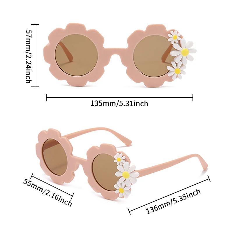 New Girls Boys Fashion Daisy Flowers Sunglasses UV400 Children Colorful Vintage Protection Sunglasses Kids Sun Glasses kids sunglasses children sunglasses