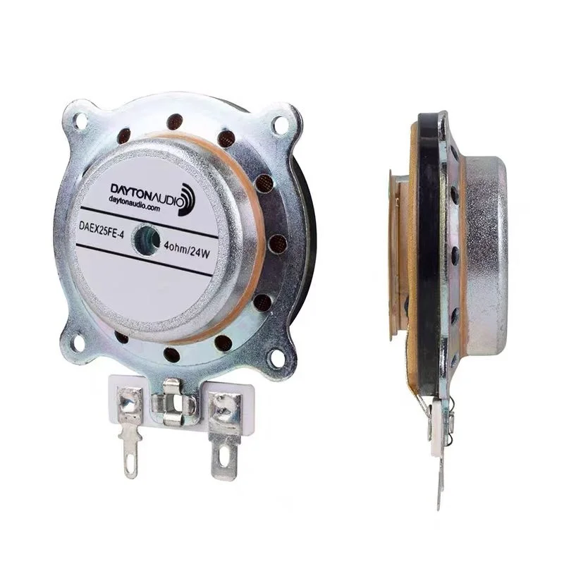 Z-1301 DAEX25FHE-4 프레임 타입 20와트 4옴 진동 엑사이터 스피커 루비듐 철 붕소 1개
