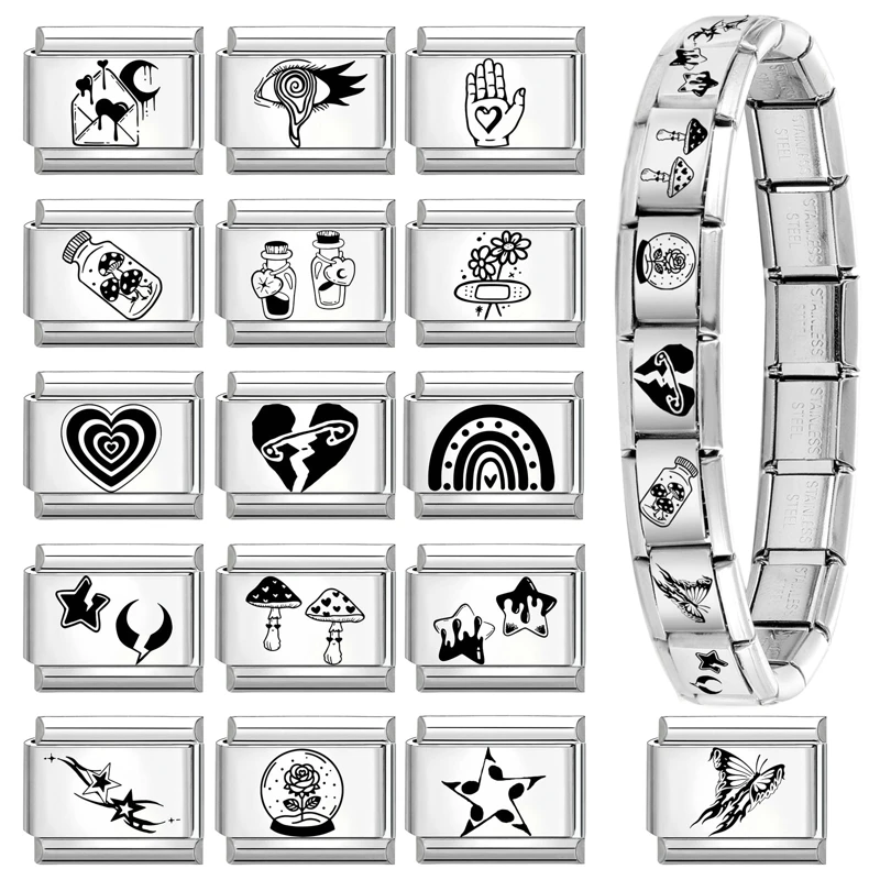 Laser Engraving Bracelet Stainless Steel Men Women DIY Making