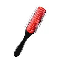 9-Rows Cushion Nylon Bristle Hair Brush Classic Detangling Wet Dry Curly Hair Defining Separating Shaping Styling Tool 1