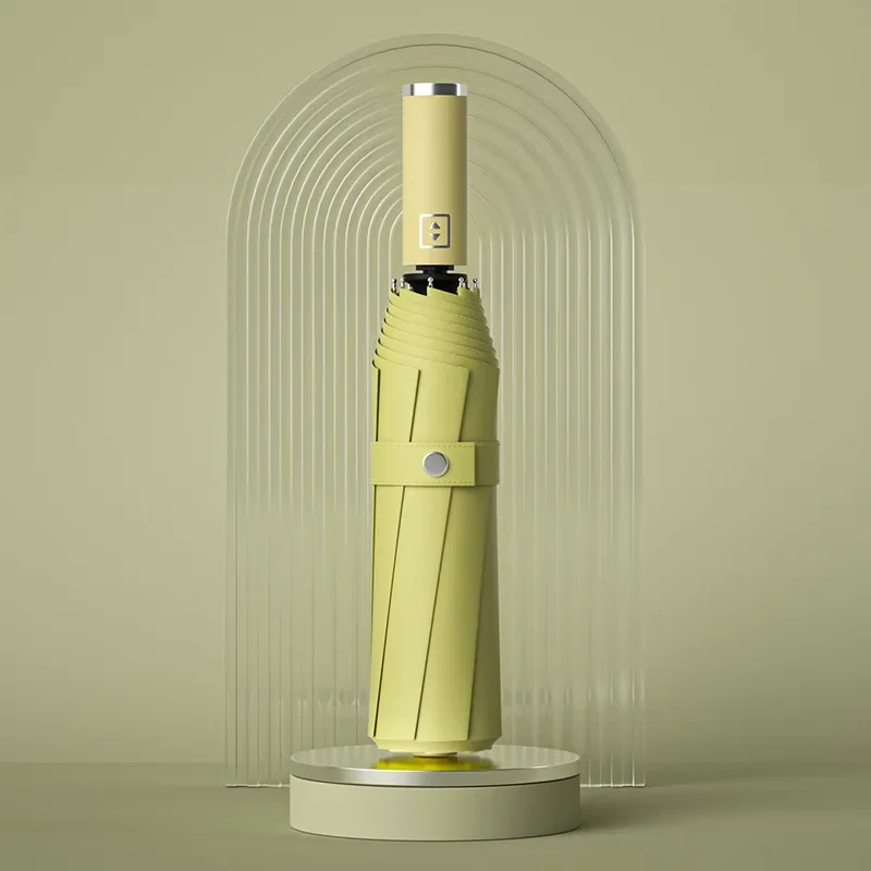 맑은 강력 파라솔, 비 오는 대형 쉐이드, 자동 방풍, 강화 12 인 남녀공용 완전 우산, 뼈와 접이식 우산