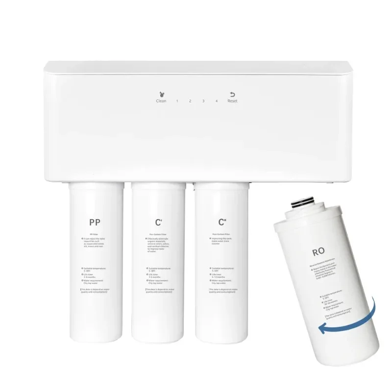 

Wholesale 400G 600G Direct Pipe Tankless Alkaline Household Ro 4 Stages Under Sink Water Purifier