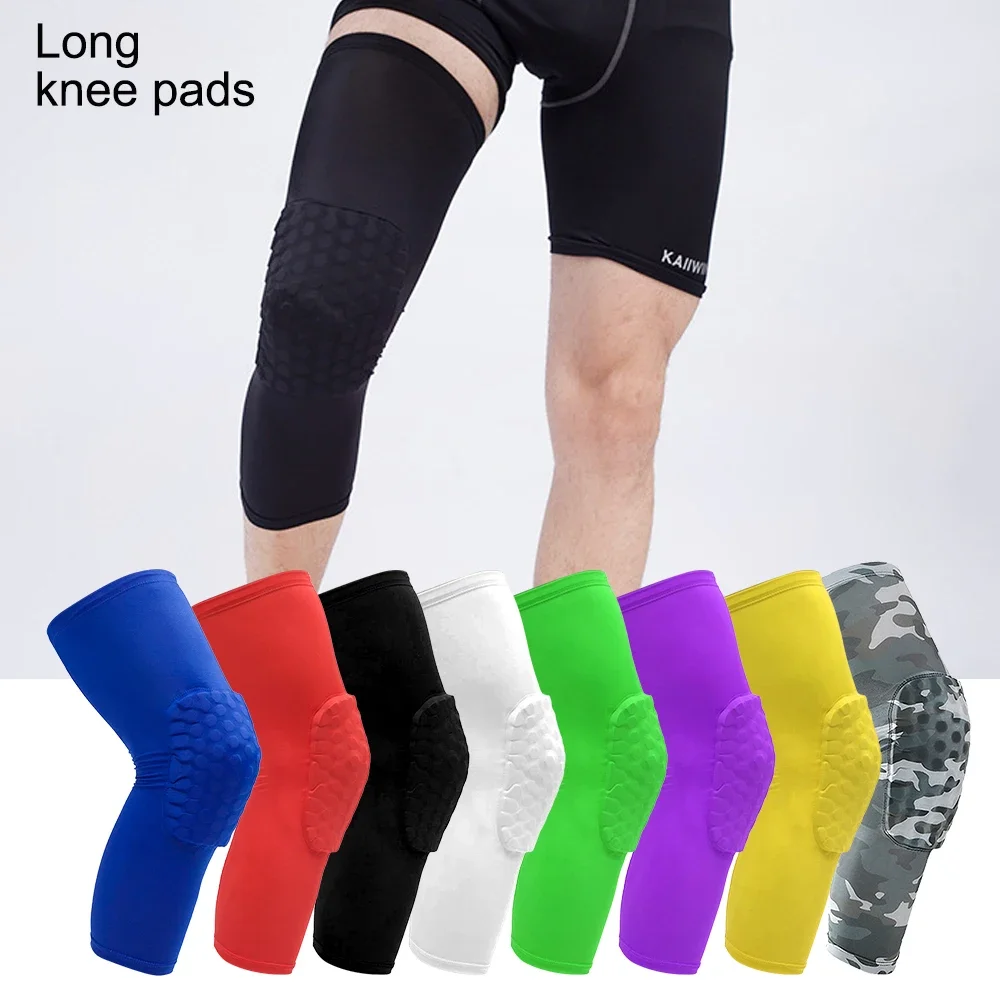 Knee pad Knee support Knee support sleeve Knee brace Knee wraps Knee patch BraceTop 1 PC Honeycomb Knee Pads Strengthen Kneepad Crashproof Antislip Basketball Leg Knee Sleeve Protective Pad Support Guard