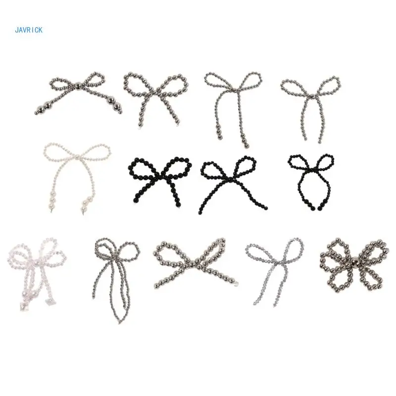

Fashion Beaded Bowknot Jewelry Accessory Bowknot Component for Woman Girl