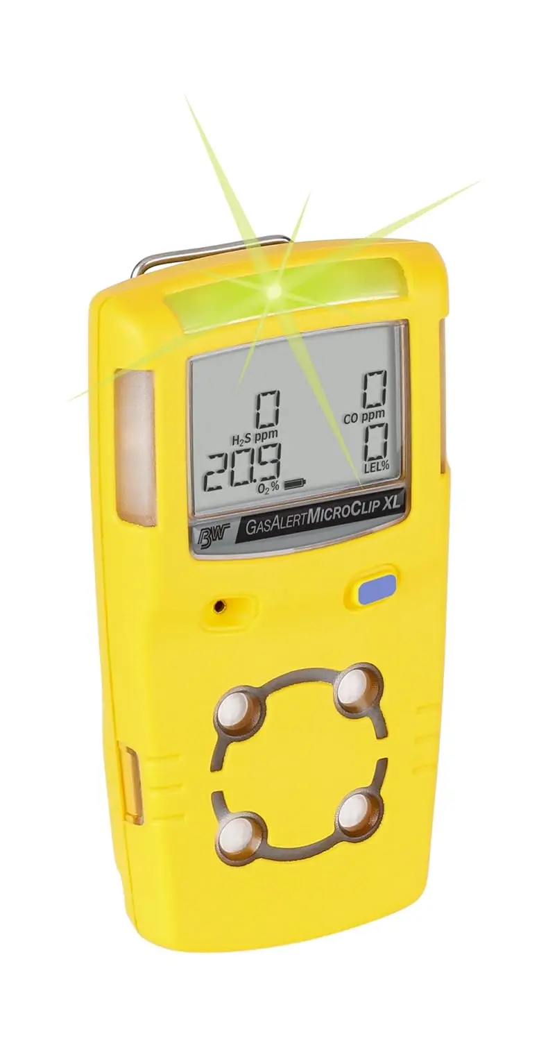 Technologies MCXL-XWHM-Y-NA GasAlertMicroClip XL 4 Gas Detector