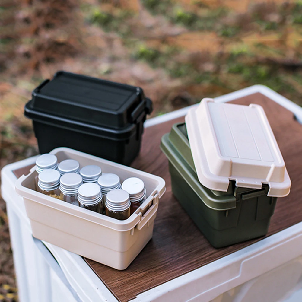 BBQ Jar Spice Storage Bag Outdoor Storage Box Camping Barbecue Utensils Portable Picnic BBQ Seasoning Dispenser Bottle storage bag camping storage bag spice container
