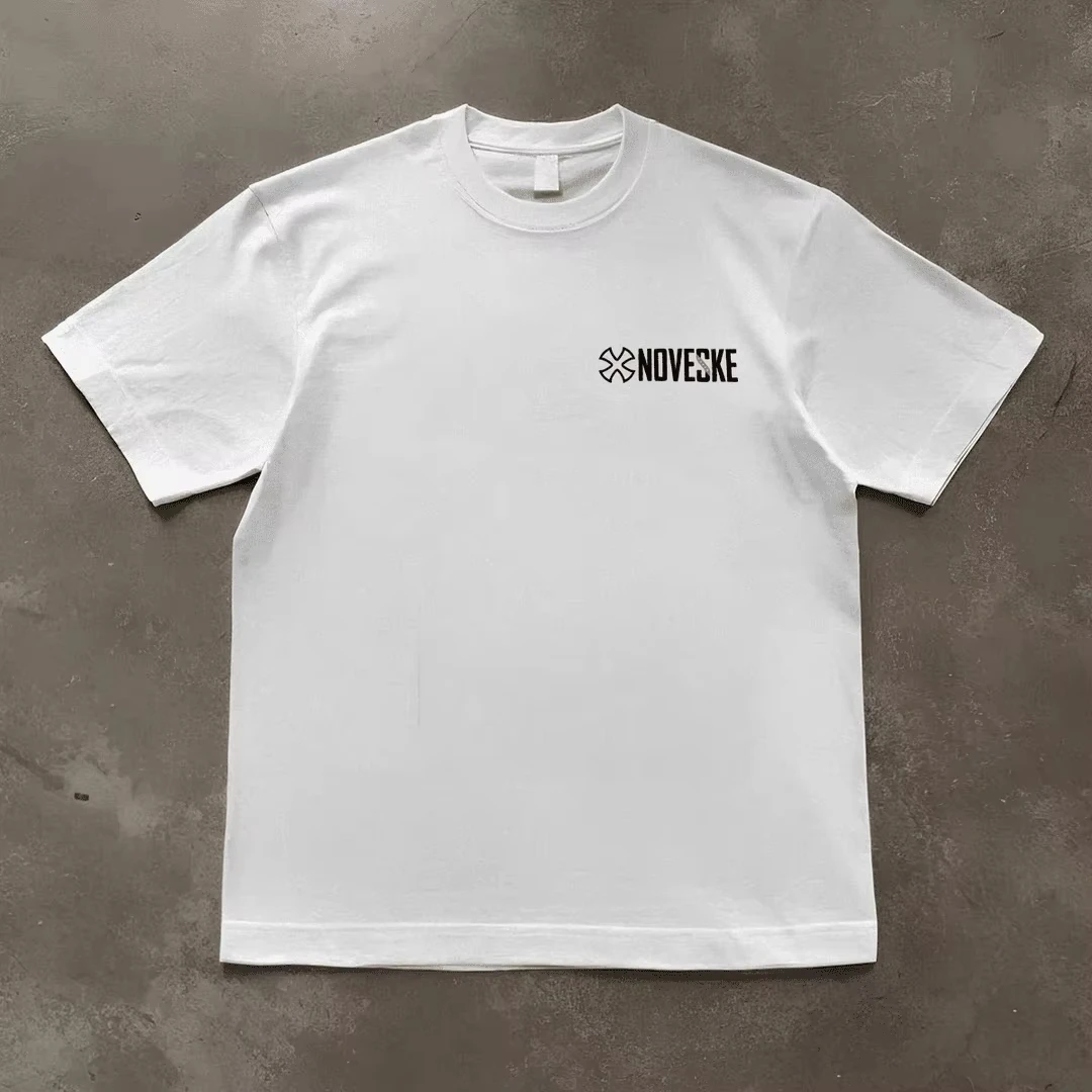 Funny Gun Noveske Men's Fashion Summer T-Shirt Streetwear Cotton Loose Fit Breathable Tee Casual Top for Men Comfort Fit