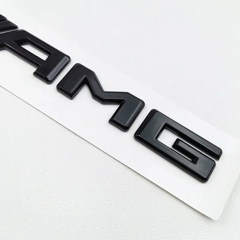 메르세데스 벤츠 W176 W177 3D ABS 블랙 A35 A45 A160 A180 A200 A250 로고 레터링 4MATIC 배지 자동차 후면 스타 스티커 AMG 엠블럼