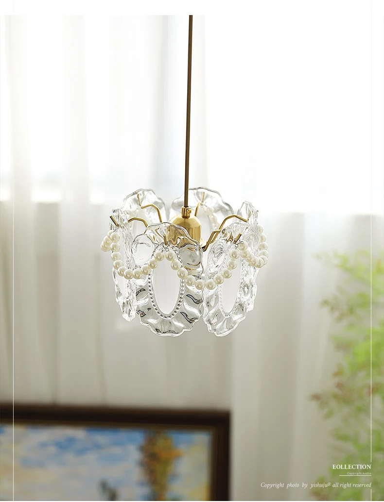 

Bed Front Chandelier Glass Bar Aisle Entrance Light